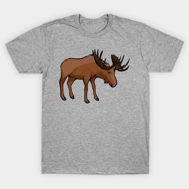 Moose T-Shirt by Sticker Steve